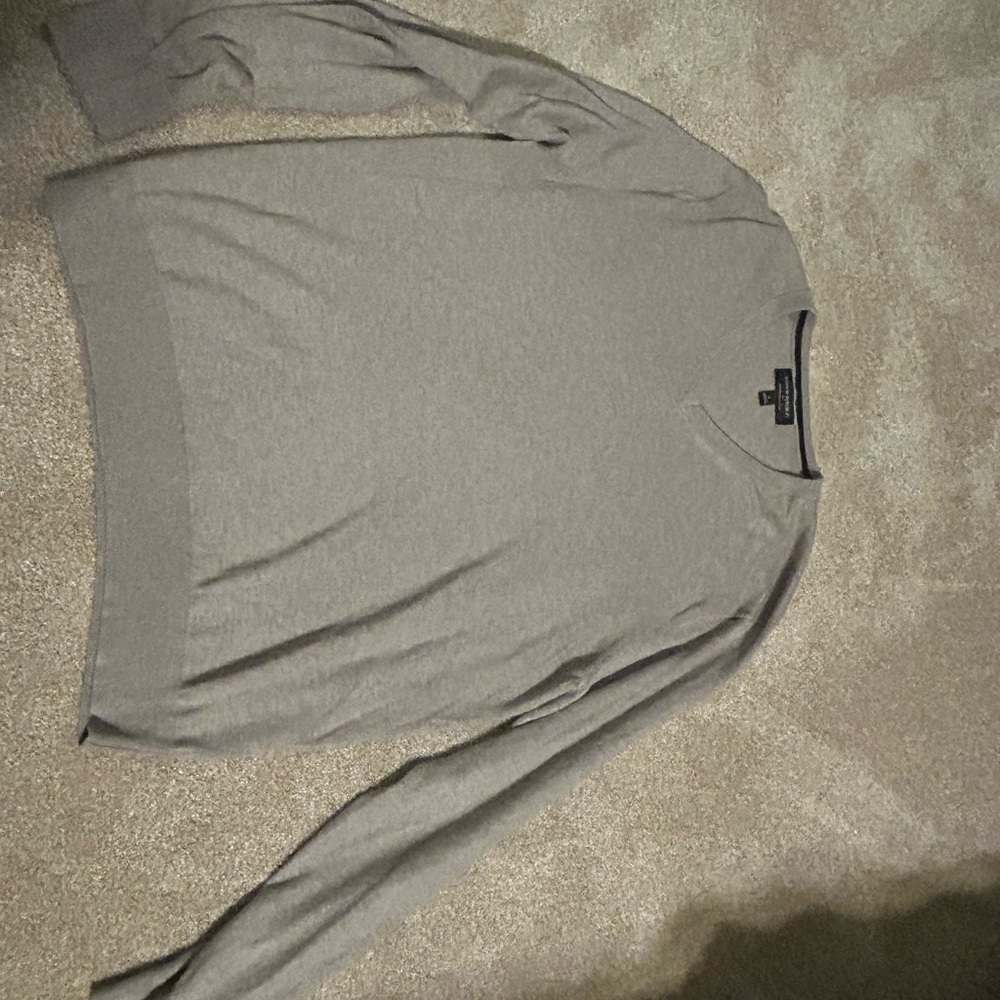 Banana Republic V-Neck Gray Sweater